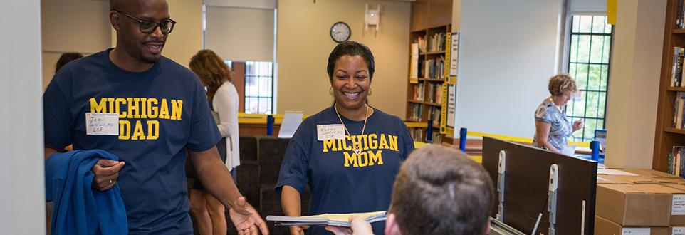 Parents at welcome event