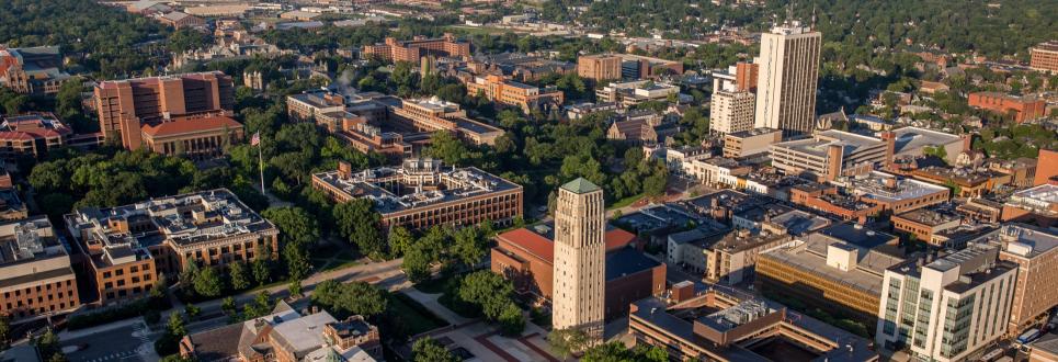 Ariel view of campus