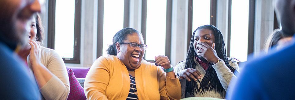 Group of students laughing